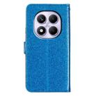 For Redmi Note 14 Pro 4G Glitter Powder Flip Leather Phone Case(Blue) - 3