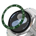 For Samsung Galaxy Watch 7 40mm Style C Smart Watch Dial Stainless Steel Bezel Ring Cover(Green) - 1