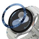 For Samsung Galaxy Watch 7 40mm Style A Smart Watch Dial Stainless Steel Bezel Ring Cover(Blue) - 1