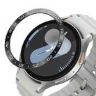 For Samsung Galaxy Watch 7 44mm Style A Smart Watch Dial Stainless Steel Bezel Ring Cover(Black) - 1