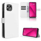 For T-Mobile Revvl 7 5G Diamond Texture Leather Phone Case(White) - 1