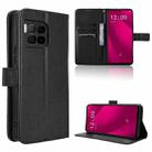 For T-Mobile Revvl 7 Pro 5G Diamond Texture Leather Phone Case(Black) - 1