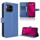 For T-Mobile Revvl 7 Pro 5G Diamond Texture Leather Phone Case(Blue) - 1