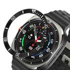 For Samsung Galaxy Watch Ultra 47mm Style B Smart Watch Dial Stainless Steel Bezel Ring Cover(Black) - 1