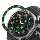 For Samsung Galaxy Watch Ultra 47mm Style B Smart Watch Dial Stainless Steel Bezel Ring Cover(Green) - 1