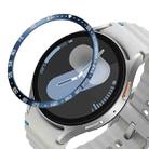 For Samsung Galaxy Watch 7 40mm Style E Smart Watch Dial Stainless Steel Bezel Ring Cover(Blue) - 1