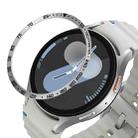 For Samsung Galaxy Watch 7 40mm Style E Smart Watch Dial Stainless Steel Bezel Ring Cover(Silver) - 1