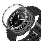 For Samsung Galaxy Watch Ultra 47mm Style E Smart Watch Dial Stainless Steel Bezel Ring Cover(Silver) - 1