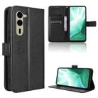 For Fujitsu Arrows We2 Plus Diamond Texture Leather Phone Case(Black) - 1