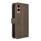 For Fujitsu Arrows We2 Diamond Texture Leather Phone Case(Brown) - 3