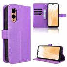 For Fujitsu Arrows We2 Diamond Texture Leather Phone Case(Purple) - 1