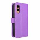 For Fujitsu Arrows We2 Diamond Texture Leather Phone Case(Purple) - 3