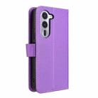 For Fujitsu Arrows Alpha F-51F Diamond Texture Leather Phone Case(Purple) - 3