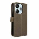 For Redmi 13 4G / Note 13R 5G Diamond Texture Leather Phone Case(Brown) - 3