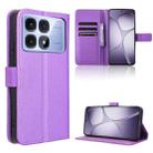 For Redmi K70 Ultra Diamond Texture Leather Phone Case(Purple) - 1