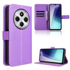 For Redmi 14C 4G Diamond Texture Leather Phone Case(Purple) - 1