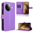 For Redmi K80 / K80 Pro Diamond Texture Leather Phone Case(Purple) - 1