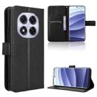 For Redmi Note 14 Pro+ 5G Diamond Texture Leather Phone Case(Black) - 1