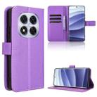 For Redmi Note 14 Pro+ 5G Diamond Texture Leather Phone Case(Purple) - 1