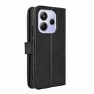 For Redmi Note 14 4G 164.84mm EU Version Diamond Texture Leather Phone Case(Black) - 3