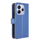 For Redmi Note 14 4G 164.84mm EU Version Diamond Texture Leather Phone Case(Blue) - 3