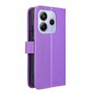 For Redmi Note 14 4G 164.84mm EU Version Diamond Texture Leather Phone Case(Purple) - 3