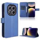 For Redmi Note 14 Pro 4G Diamond Texture Leather Phone Case(Blue) - 1
