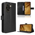 For Redmi A5 4G 173.3mm Diamond Texture Leather Phone Case(Black) - 1