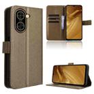 For Redmi A5 4G 173.3mm Diamond Texture Leather Phone Case(Brown) - 1