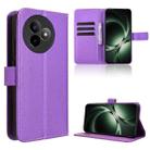 For Redmi K80 Ultra Diamond Texture Leather Phone Case(Purple) - 1