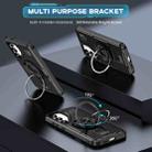 For Samsung Galaxy S24 FE 5G Ring Holder Carbon Fiber PC Hybrid TPU Phone Case(Black) - 2