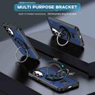 For Samsung Galaxy S24 FE 5G Ring Holder Carbon Fiber PC Hybrid TPU Phone Case(Blue) - 2