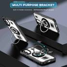 For Samsung Galaxy S23 5G Ring Holder Carbon Fiber PC Hybrid TPU Phone Case(White) - 2