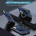 For Samsung Galaxy S23 5G Ring Holder Carbon Fiber PC Hybrid TPU Phone Case(Blue) - 2