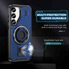 For Samsung Galaxy S23 5G Ring Holder Carbon Fiber PC Hybrid TPU Phone Case(Blue) - 3