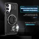 For Samsung Galaxy S23+ 5G Ring Holder Carbon Fiber PC Hybrid TPU Phone Case(Black) - 3