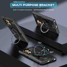 For Samsung Galaxy S23 Ultra 5G Ring Holder Carbon Fiber PC Hybrid TPU Phone Case(Black) - 2