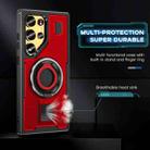 For Samsung Galaxy S23 Ultra 5G Ring Holder Carbon Fiber PC Hybrid TPU Phone Case(Red) - 3