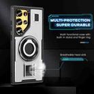For Samsung Galaxy S25 Ultra 5G Ring Holder Carbon Fiber PC Hybrid TPU Phone Case(White) - 3