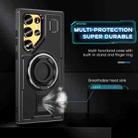 For Samsung Galaxy S25 Ultra 5G Ring Holder Carbon Fiber PC Hybrid TPU Phone Case(Black) - 3