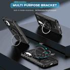For Samsung Galaxy S25 5G Ring Holder Carbon Fiber PC Hybrid TPU Phone Case(Black) - 2
