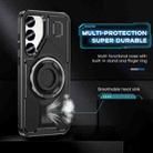 For Samsung Galaxy S25+ 5G Ring Holder Carbon Fiber PC Hybrid TPU Phone Case(Black) - 3