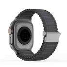 For Apple Watch Series 9 41mm DUX DUCIS YC Series Ocean Nylon Watch Band(Dark Grey) - 2