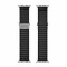 For Apple Watch Series 9 41mm DUX DUCIS YC Series Ocean Nylon Watch Band(Dark Grey) - 3