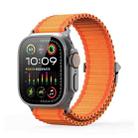 For Apple Watch SE 44mm DUX DUCIS YC Series Ocean Nylon Watch Band(Orange) - 1