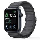 For Apple Watch SE 44mm DUX DUCIS YC Series Ocean Nylon Watch Band(Dark Grey) - 1