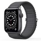 For Apple Watch Series 6 44mm DUX DUCIS YC Series Ocean Nylon Watch Band(Dark Grey) - 1