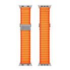 For Apple Watch Series 5 44mm DUX DUCIS YC Series Ocean Nylon Watch Band(Orange) - 3