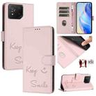 For Asus ROG Phone 8 / 8 Pro Smile Embossing RFID Leather Phone Case(Pink) - 1