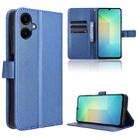 For Samsung Galaxy A06 Diamond Texture Leather Phone Case(Blue) - 1